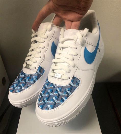 Custom Goyard AF1’s I thew together. : r/Sneakers 